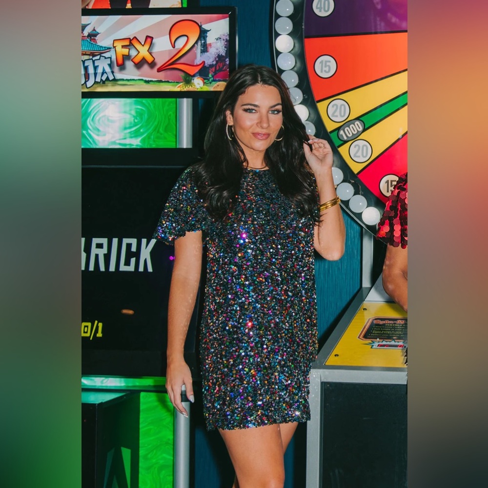 Buddy Love Elliot Sequin Short Dress - Nirvana - XS